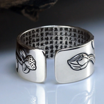 Lotus Ring with Heart Sutra