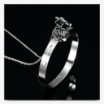 Love Lock Your Heart Bracelet Set