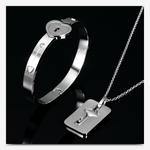 Love Lock Your Heart Bracelet Set
