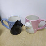 cat couple mugs