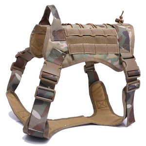 TACTICAL DOG HARNESS VEST WITH HANDLE