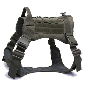 TACTICAL DOG HARNESS VEST WITH HANDLE