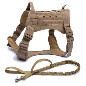 TACTICAL DOG HARNESS VEST WITH HANDLE