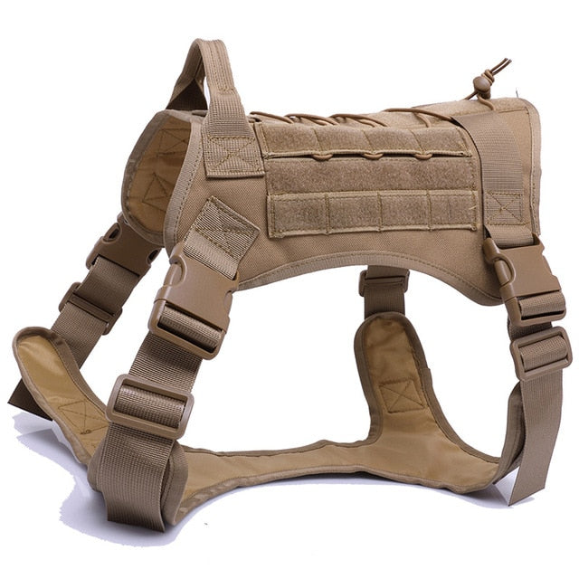 TACTICAL DOG HARNESS VEST WITH HANDLE