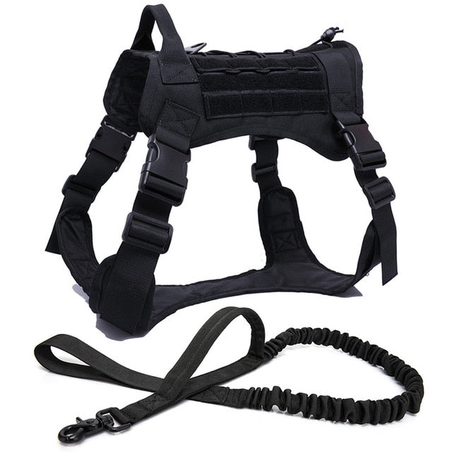 TACTICAL DOG HARNESS VEST WITH HANDLE