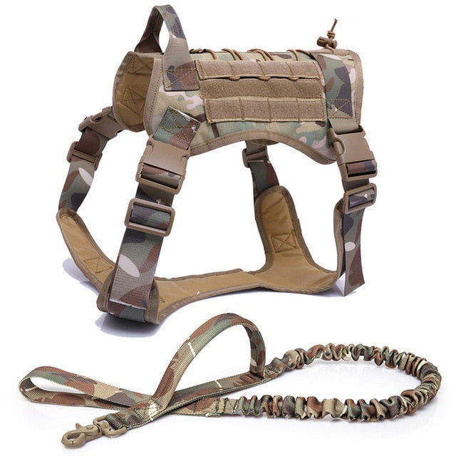 TACTICAL DOG HARNESS VEST WITH HANDLE