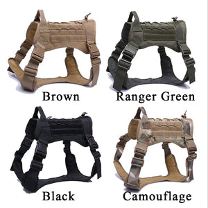 TACTICAL DOG HARNESS VEST WITH HANDLE