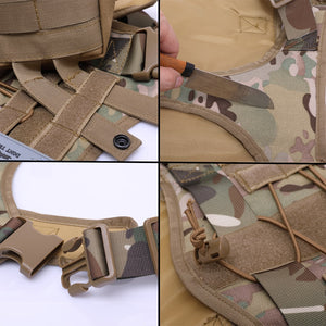 TACTICAL DOG HARNESS VEST WITH HANDLE